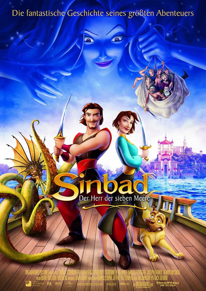 Sinbad: Legend Of The Seven Seas (2003) - Rolled DS Movie Poster