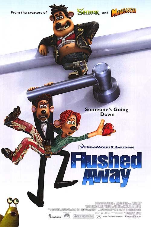 Flushed Away (2006) - Rolled DS Movie Poster